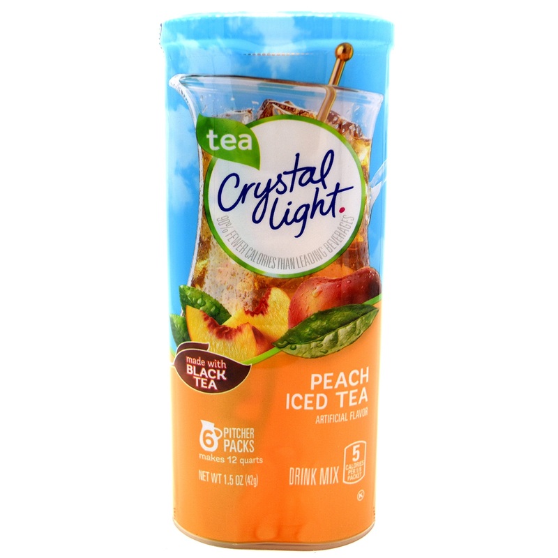 Crystal Light Peach Iced Tea Drink Mix, 12-Quart Canister (Pack Of 7)