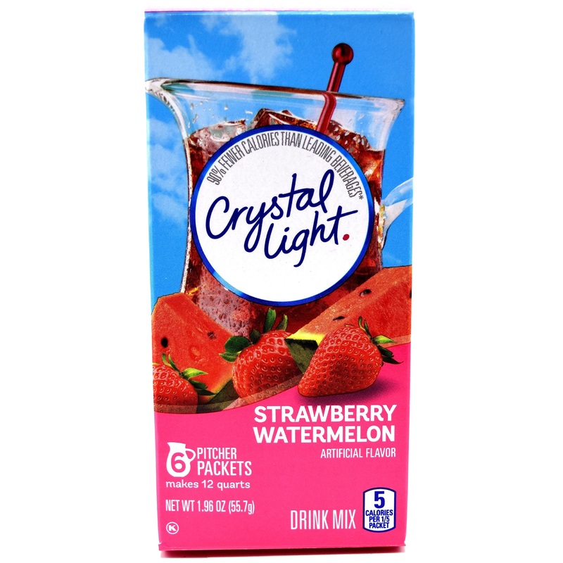Crystal Light Strawberry Watermelon Drink Mix, 12-Quart Canister (Pack Of 5)