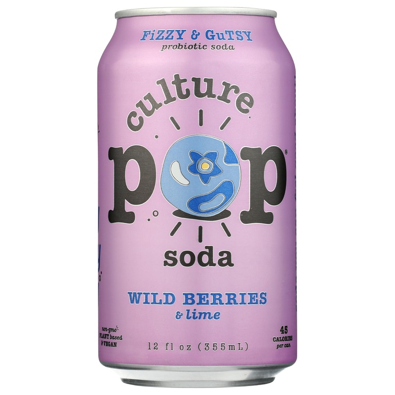 Culture Pop Soda Probiotic Wild Berry 12 Fo