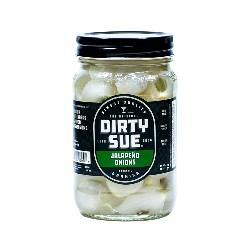 Dirty Sue Jalapeno Stuffed Onions – 16Oz Mason Jar | Perfectly Stuffed With Premium Jalapeno | Imported From The Finest Olive Re