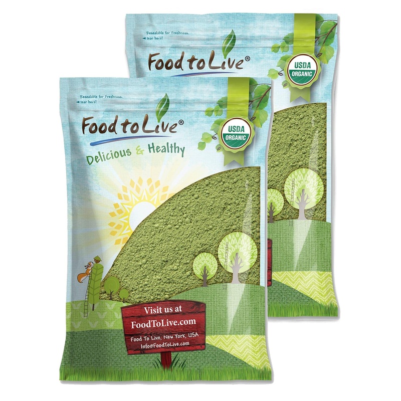 Food To Live Organic Kale Powder, 14 Pounds – Non-Gmo, Made From Raw Dried Whole Leaves, Vegan, Kosher, Bulk, Great For Baking,