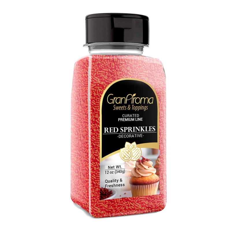 Granaroma Red Sprinkles, 12 Oz, Decorative, Cakes & Cupcakes