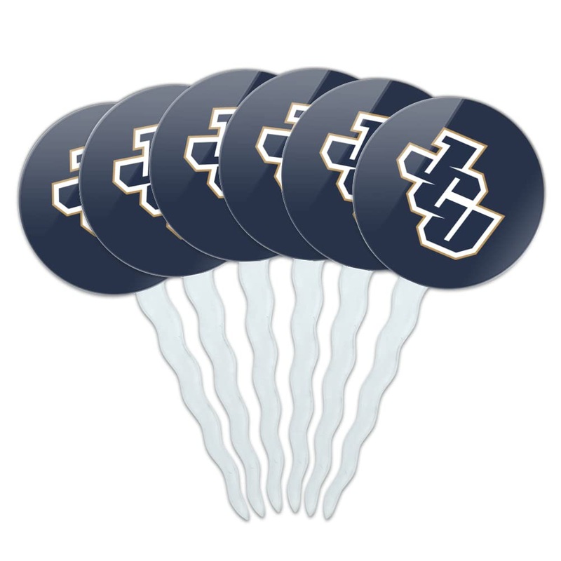 Graphics & More John Carroll University Primary Logo Cupcake Picks Toppers Decoration Set Of 6