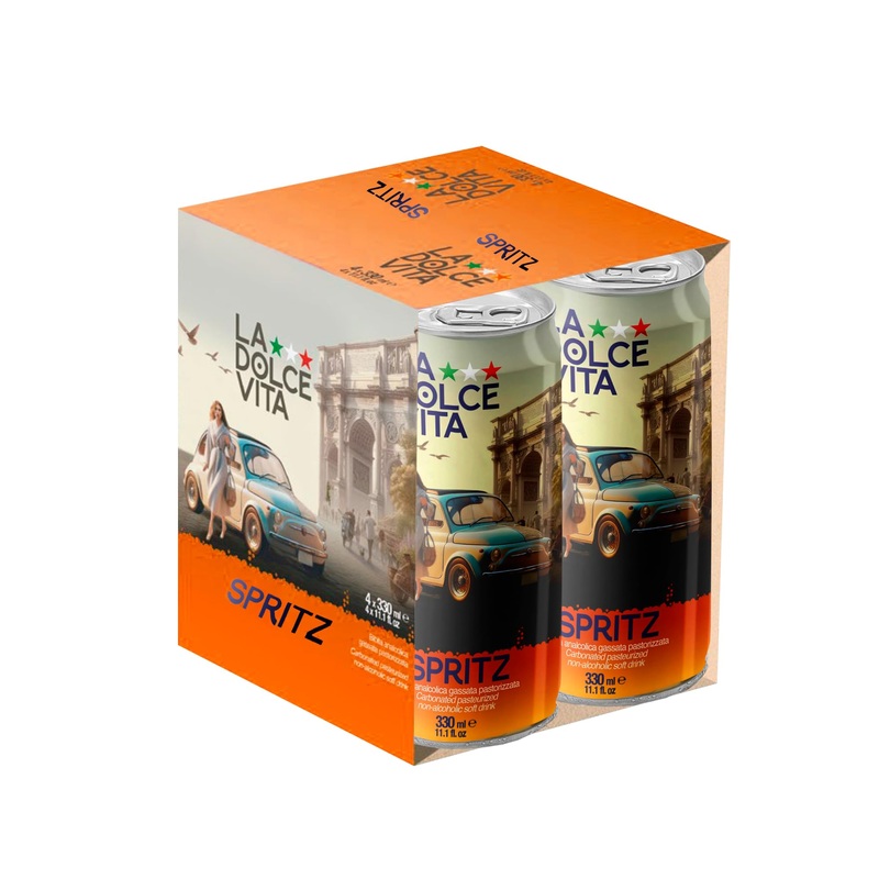 La Dolce Vita Italian Soda (Pack Of 4, Spritz)