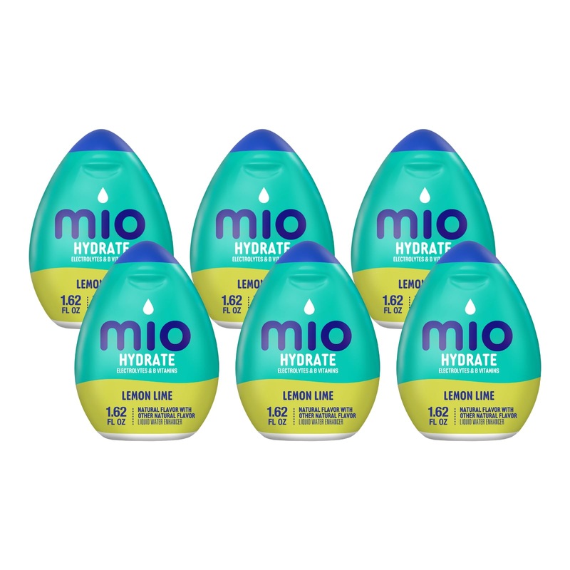 Mio Sport Liquid Water Enhancer, Lemon Lime, 1.62 Oz. (Pack Of 6)