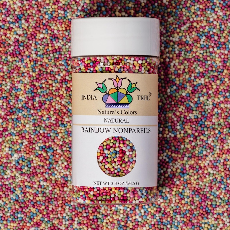 Nature’S Colors Rainbow Nonpareils 3.3 Oz Jar | Natural, Rainbow, Vegan, Red-3 Free, Top 9 Allergen-Free
