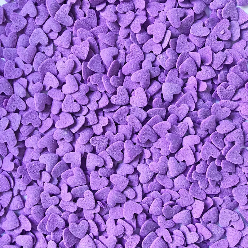 Purple Hearts Sprinkles Cupcake Cake Decoration Cake Cookie Icecream Donut 3.4Oz