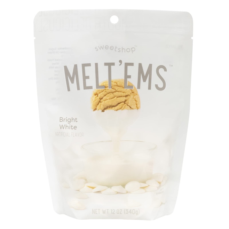 Sweetshop Melt ‘Ems Bright White 12Oz Pack Chocolate Candy Melts Chocolate Melts Melting Melting Wafers For Chocolate Fountain M