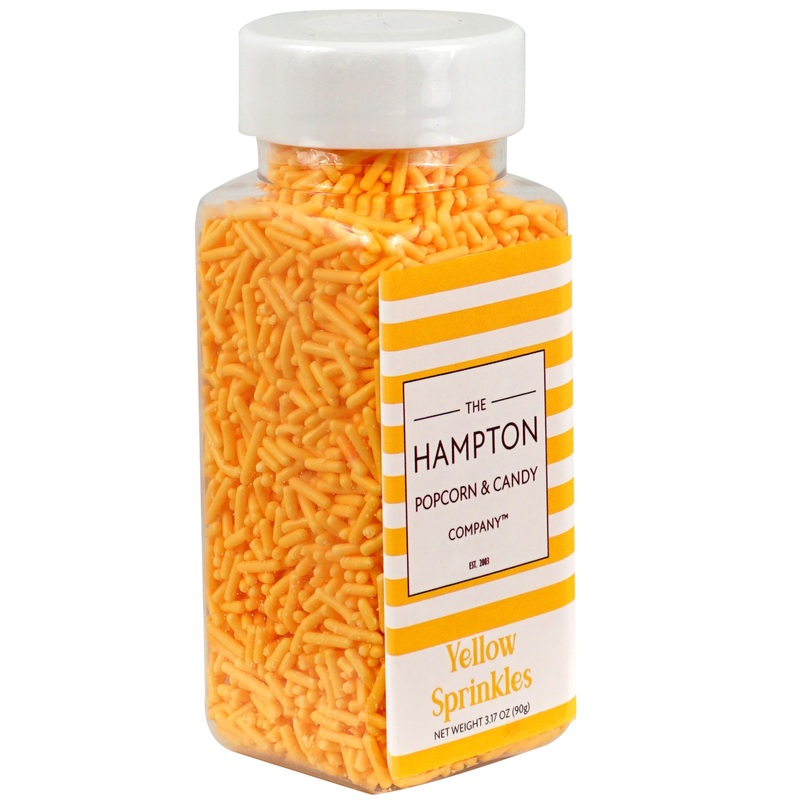 Yellow Sprinkles Jimmies 3.17 Oz, Sprinkles For Cake Decorating, Cake Sprinkles, Sprinkles For Baking, Ice Cream & More, The Ham