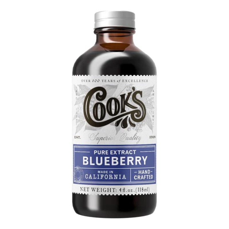 Cook’S, Blueberry Extract For Baking, Pies, Jam, Jellies, Candies, Syrup, 4 Oz