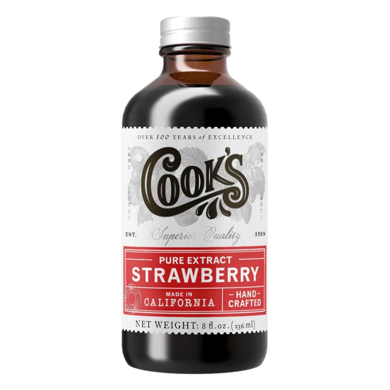 Cook’S, Strawberry Extract For Baking, Preserves, Syrup, Cookies, Cakes, 8 Oz