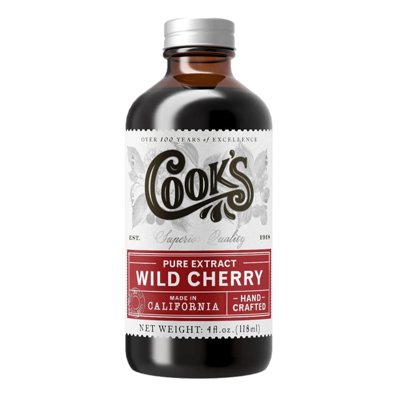Cook’S, Wild Cherry Extract For Baking, Preserves, Syrup, Cookies, Cakes, 4 Oz