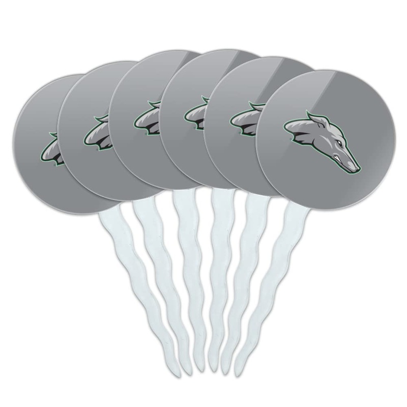 Eastern New Mexico University Secondary Logo Cupcake Picks Toppers Decoration Set Of 6