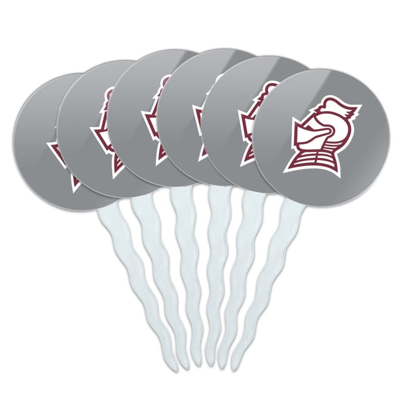 Graphics & More Bellarmine University Secondary Logo Cupcake Picks Toppers Decoration Set Of 6