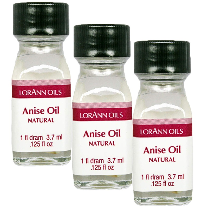 Lorann Anise Oil Super Strengthnatural Flavor, 1 Dram Bottle (.0125 Fl Oz – 3.7 Ml) – 3 Pack