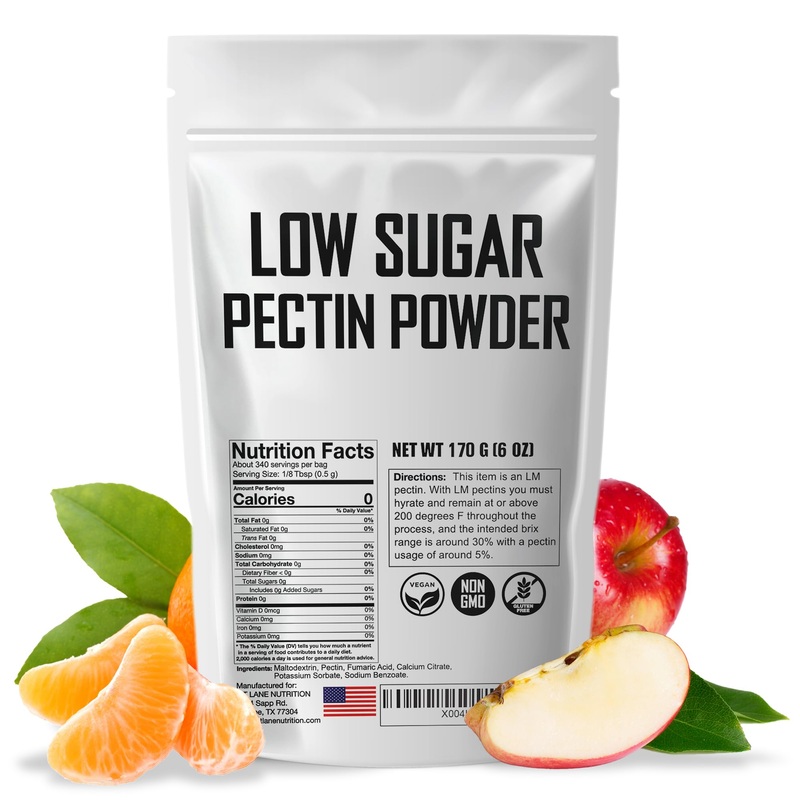 Low Sugar Pectin For Canning Jam And Jellies 6 Oz – Natural, Vegan And Non-Gmo – Premium Bulk Ingredient By Fit Lane Nutrition