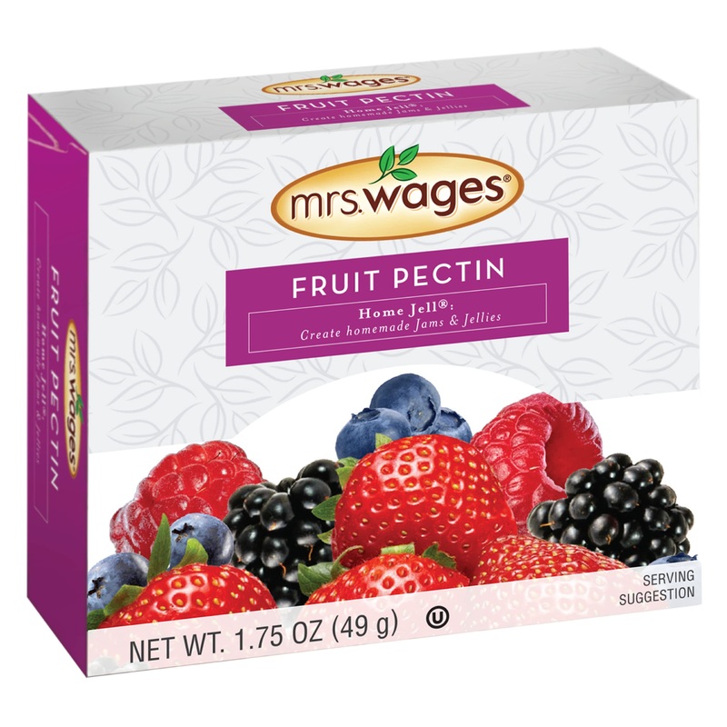 Mrs. Wages Fruit Pectin Home Jell | Easy-To-Use | Fast Results | Homemade Jelly, Jams, Or Freezer Jams | 1.75 Oz Carton (Value P