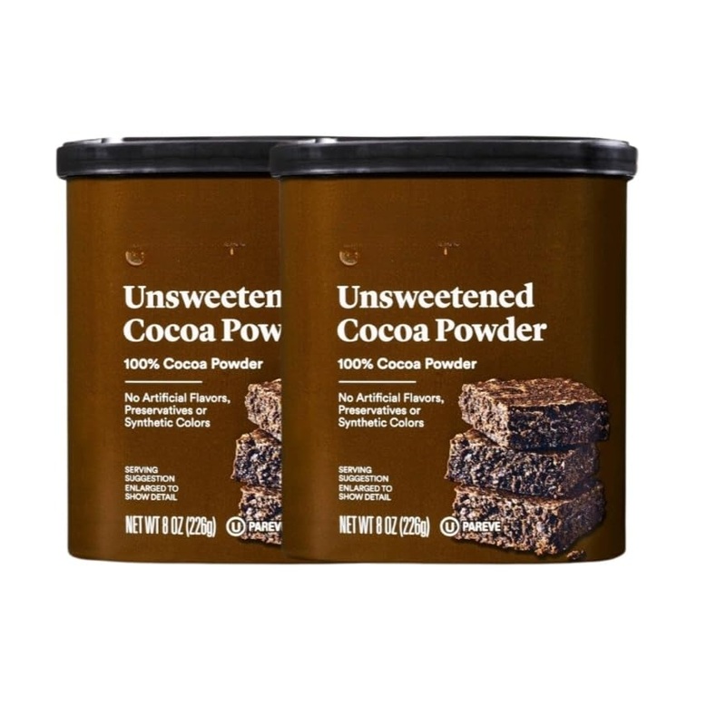 Natural Unsweetened Cocoa Powder | Made With 100% Cocoa | No Artificial Flavors, Preservatives Or Synthetic Colors | 8Oz/226G Pa