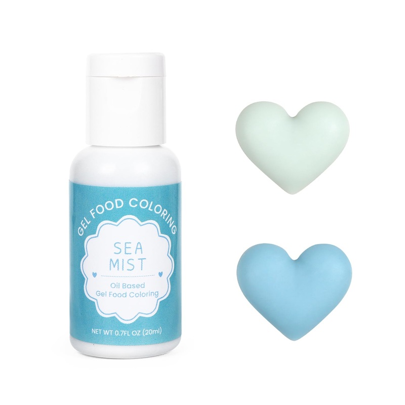 Oil Based Food Coloring For Chocolate, 20Ml Edible Sea Mist Oil Based Food Coloring Gel For Cake Decorating, Sugar, Candy Melts,