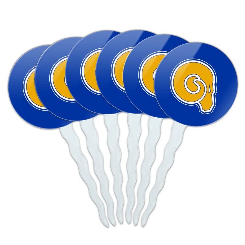 Albany State University Primary Logo Cupcake Picks Toppers Decoration Set Of 6