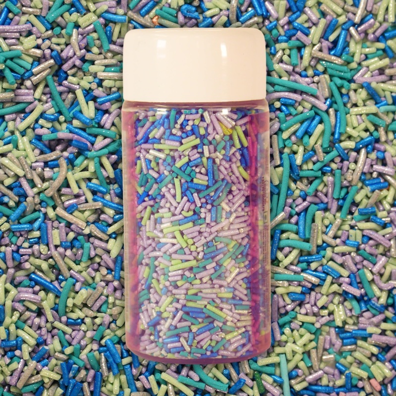 Confect Pastel Rainbow Sprinkles – Edible Jimmies Mix For Cakes, Cupcakes & Baking – Decorative Multicolor Toppings -Vegan, Glut