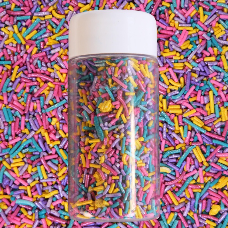 Confect Twinkle Toppings Rainbow Sprinkles – Custom Blend Multicolor Jimmies – Edible Toppings For Cake, Cupcake & Dessert Decor