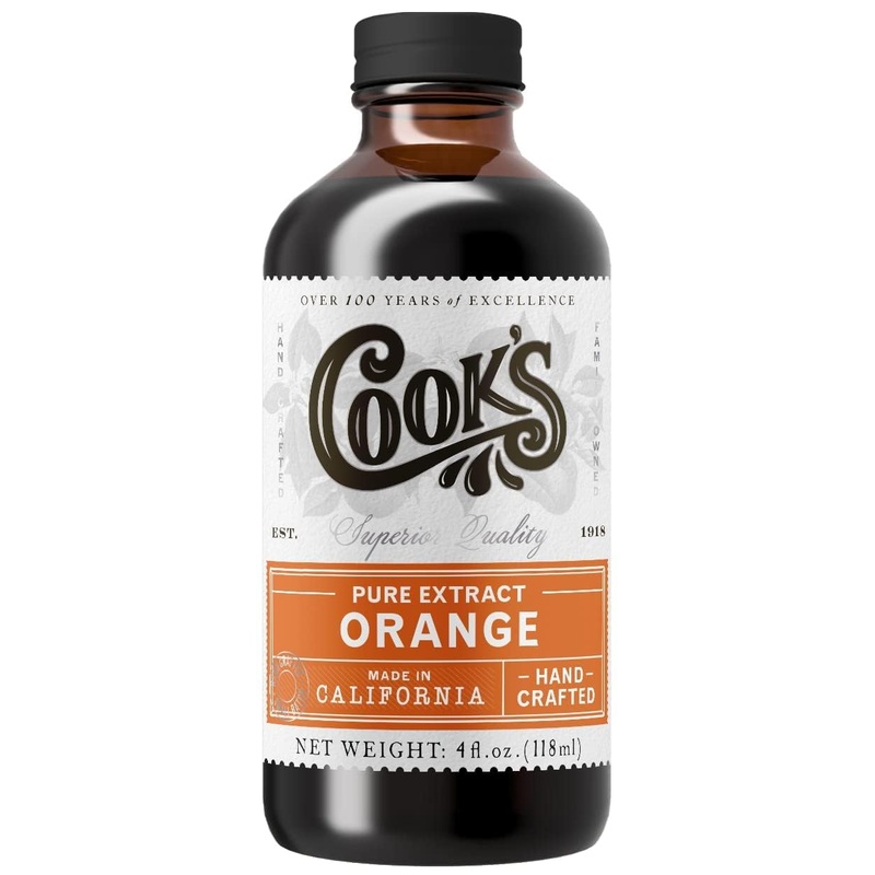 Cook’S Pure Orange Extract From Florida Oranges | For Ice Cream, Cakes, Breads, Cookies And Drinks, 4 Oz