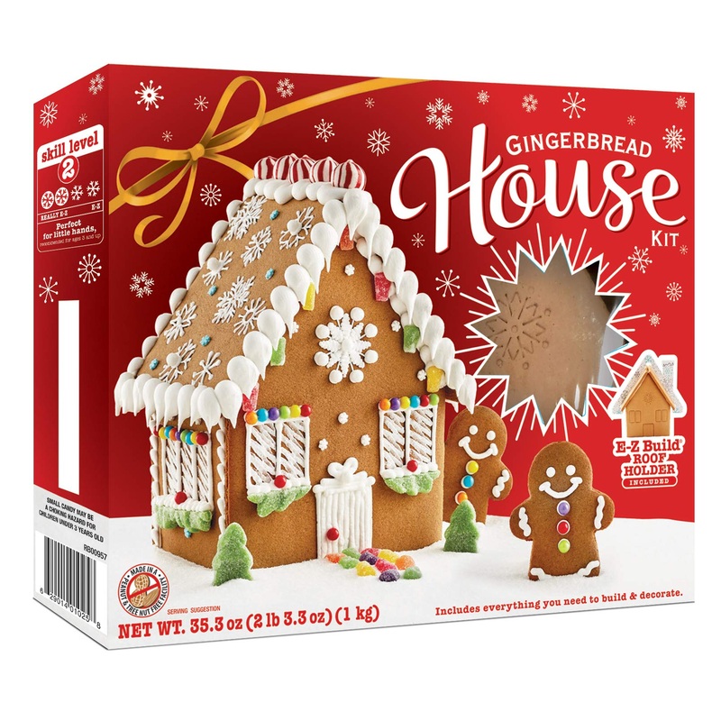 Gingerbread House Kit With E-Z-Build Roof Holder, Large, 35.3 Oz.