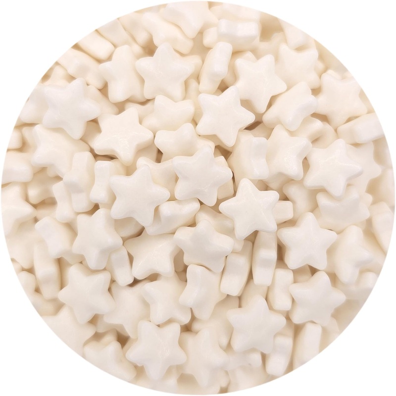 Ncs White Stars (Bk9904) Edible Candy Sprinkles, 8 Ounces – Great For Cupcakes, Cookies, Cakes, Cakes Pops, Donuts