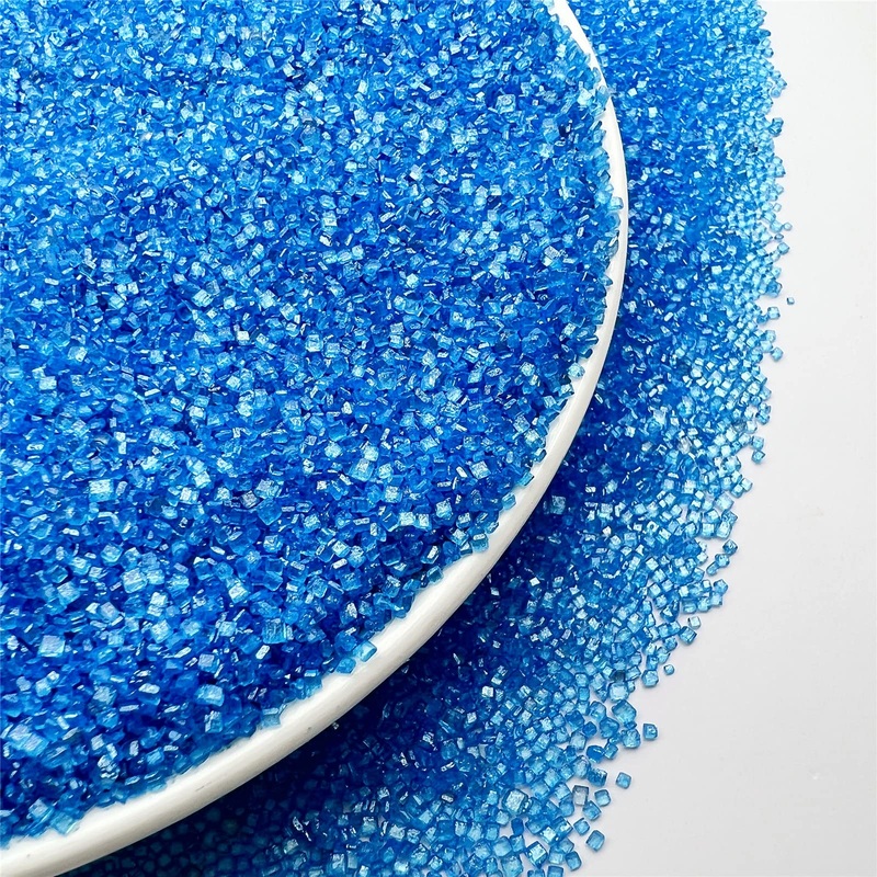 Se Si&Moos Deep Blue Sanding Sugar Blue Edible Sparkling Sprinkles Sanding Sugar Crystals For Cookie Decorating Edible Glitter R