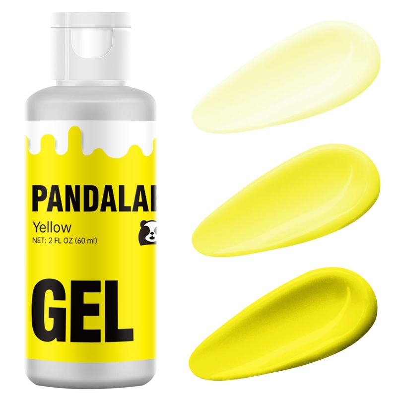 Yellow Gel Food Coloring – Pandalab 2 Ounce High Concentrated Food Dye For Baking, Cake, Cookie, Fondant, Icing, Easter Egg, Mac