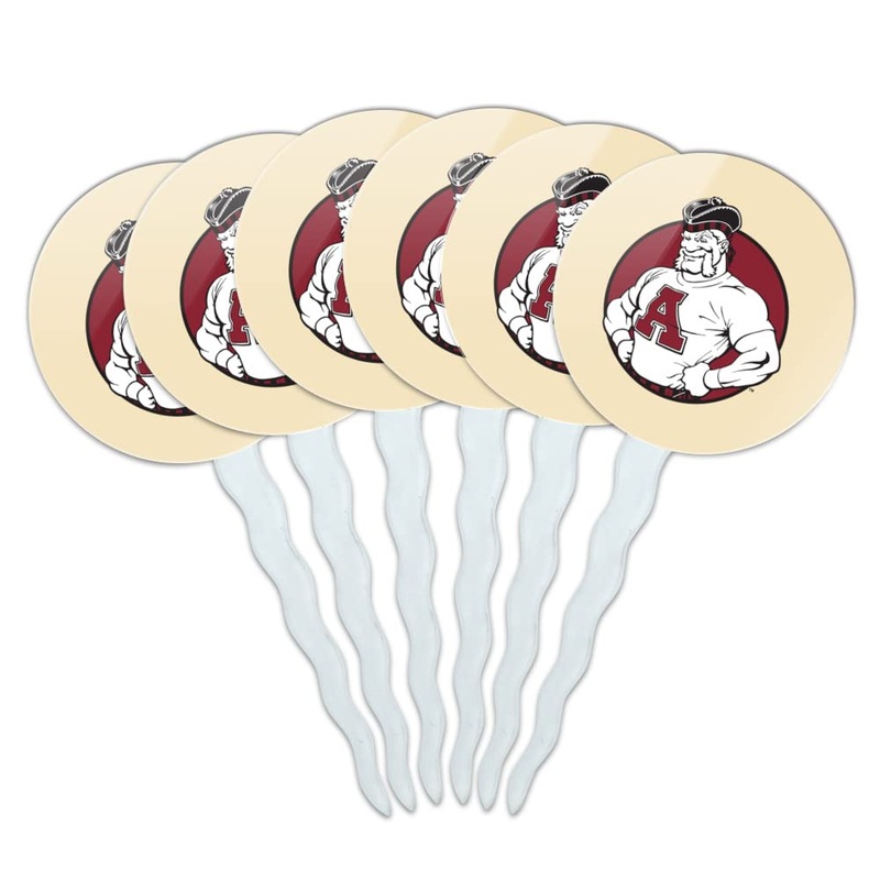 Alma College Secondary Logo Cupcake Picks Toppers Decoration Set Of 6