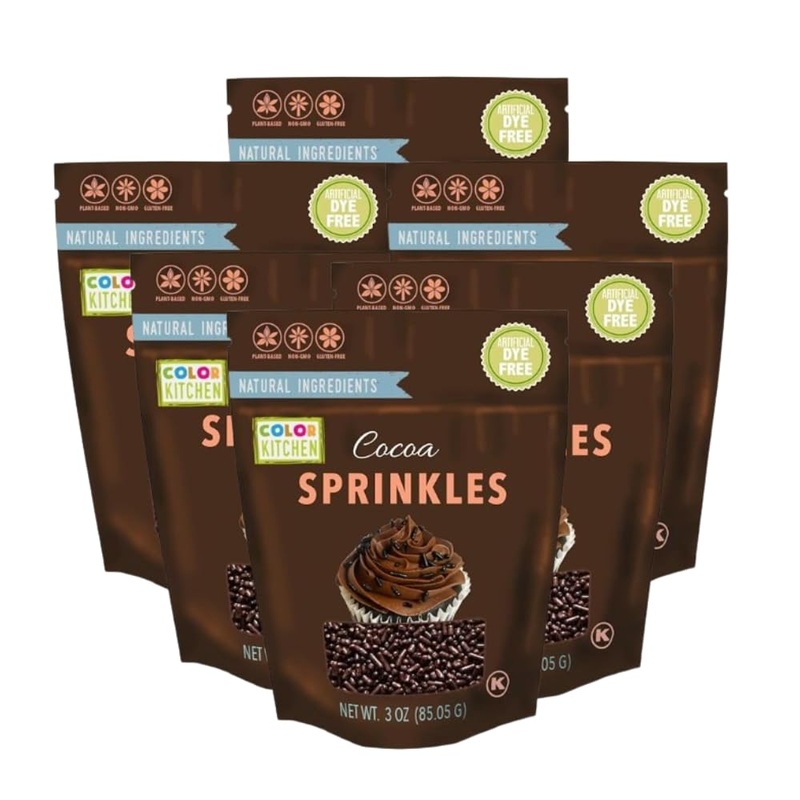 Color Kitchen Sprinkles Natural Ingredients Baking Cake Decorations, Ice Cream Toppings And Cookie Decorating – Artificial Dye-F