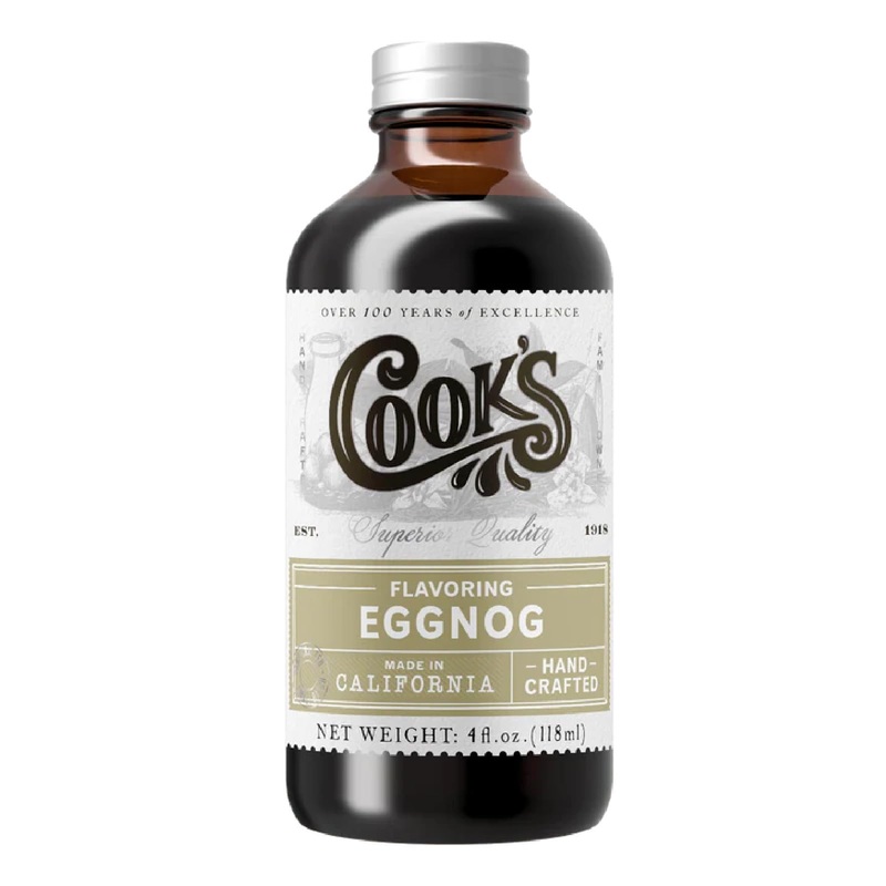 Cook’S, Eggnog Flavoring, For Making Eggnog, Baking, Ice Cream, Custard, Cheesecake, And Cookies, 4 Oz
