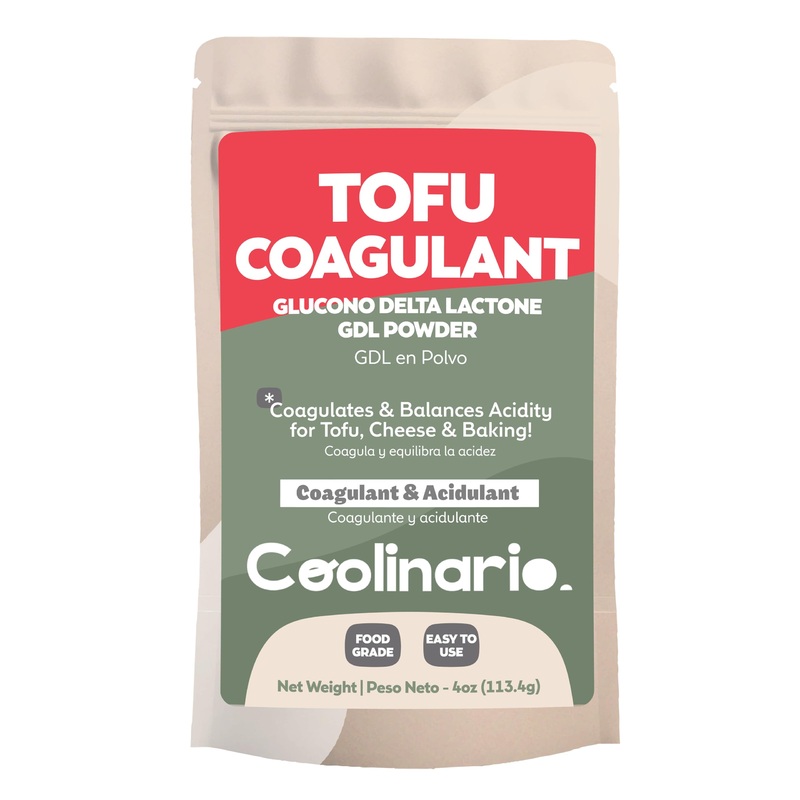 Coolinario Glucono Delta Lactone – Gdl (4 Oz) Mild Acidulant & Coagulant For Tofu, Cheese & Baking | Gentle Sweet-Tart Flavor |