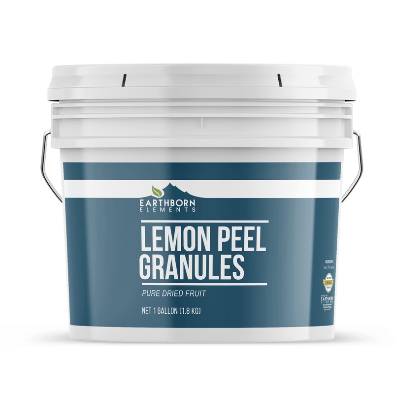 Earthborn Elements Lemon Peel Granules, 1 Gallon Bucket, Pure & Natural, Food Grade