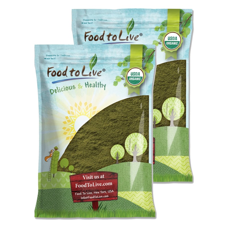 Food To Live Organic Spinach Powder, 16 Pounds – Non-Gmo, Finely Ground Dehydrated Leaves, Vegan, Kosher, Bulk. Source Of Fiber,