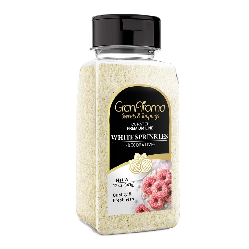 Granaroma White Sprinkles, 12 Oz, Decorative, Cakes & Cupcakes