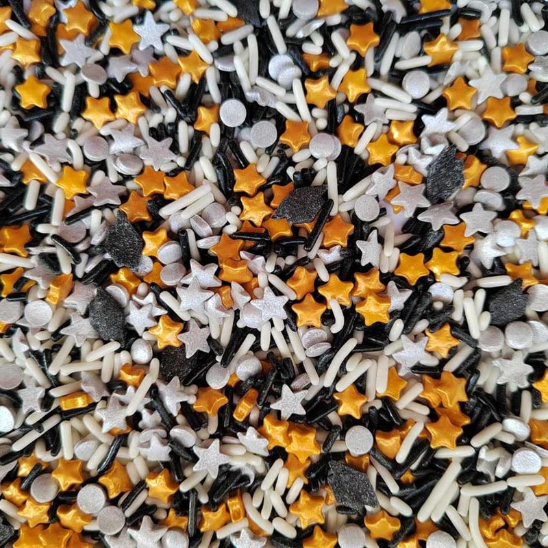 Homankit Graduation Season Theme Sprinkles Edible School Graduation Hat Stars Cookie Decorations Baking Cake Cupcake Topper Deco