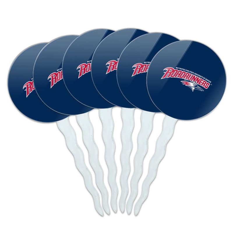Metro State Primary Logo Cupcake Picks Toppers Decoration Set Of 6
