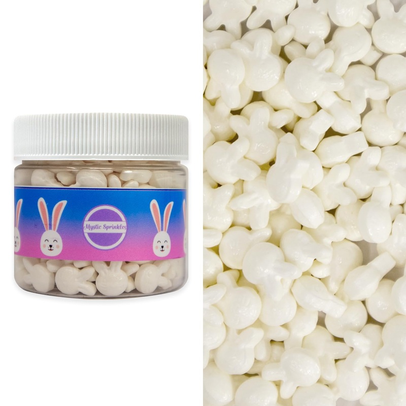 Mystic Sprinkles Easter Candy Shapes Sprinkles (Bunny Heads, 2Oz Jar)