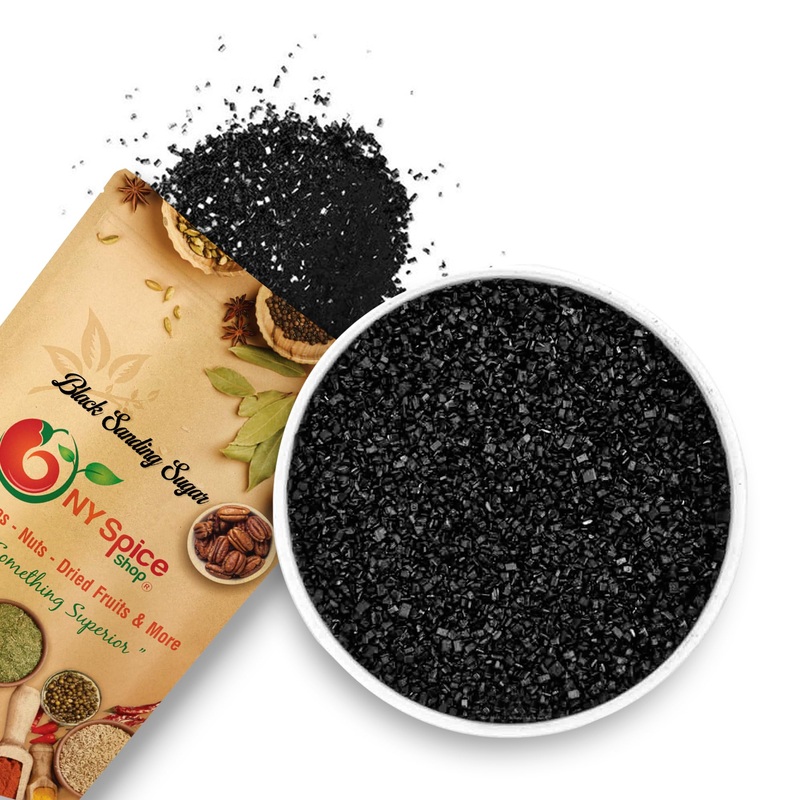 Ny Spice Shop Black Sanding Sugar For Memorial Day – 3 Pound Sweet Colorful Edible Sprinkles For Candy Dish – Chocolate Sprinkle