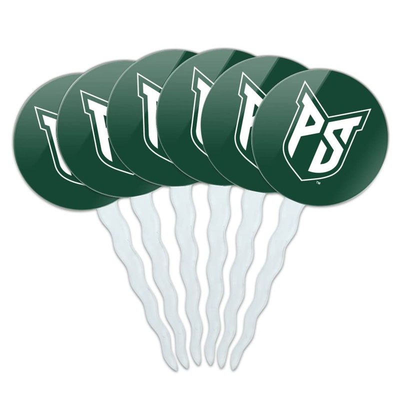 Portland State University Primary Logo Cupcake Picks Toppers Decoration Set Of 6