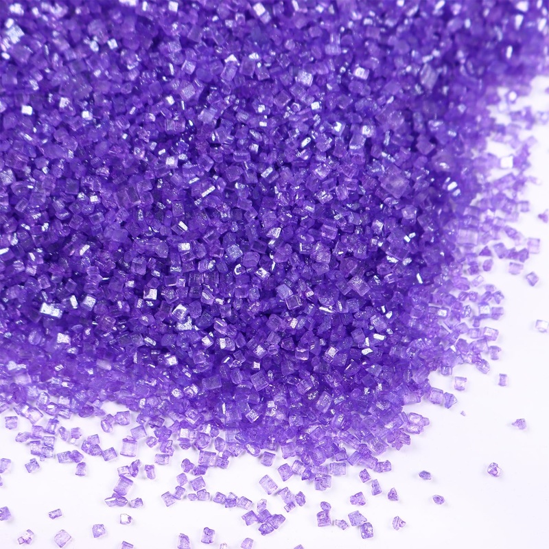 Purple Sanding Sugar For Baking Edible Sparkling Sugar Sprinkles Coarse Sugar Crystals For Valentine Cake Decoration Cookie Cupc