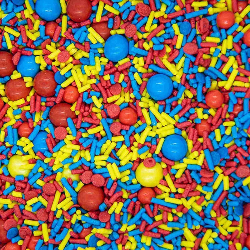 Toy Box Hero Story Sprinkles For Cake Cookie Cupcake Decorating And Baking Fancy Edible Cake Sprinkles And Toppings In Blue Jimm