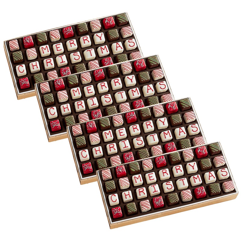 4 Holiday Gift Boxes – The Swiss Colony Merry Christmas Petits Fours 4-Gift Bundle