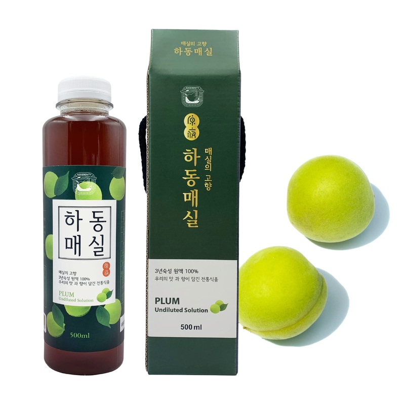 ADDERENITY Pure Korean Handmade Plum Extract Syrup 500ml – All-purpose Maesil for Cooking & Tea – Natural Flavor Enhancer
