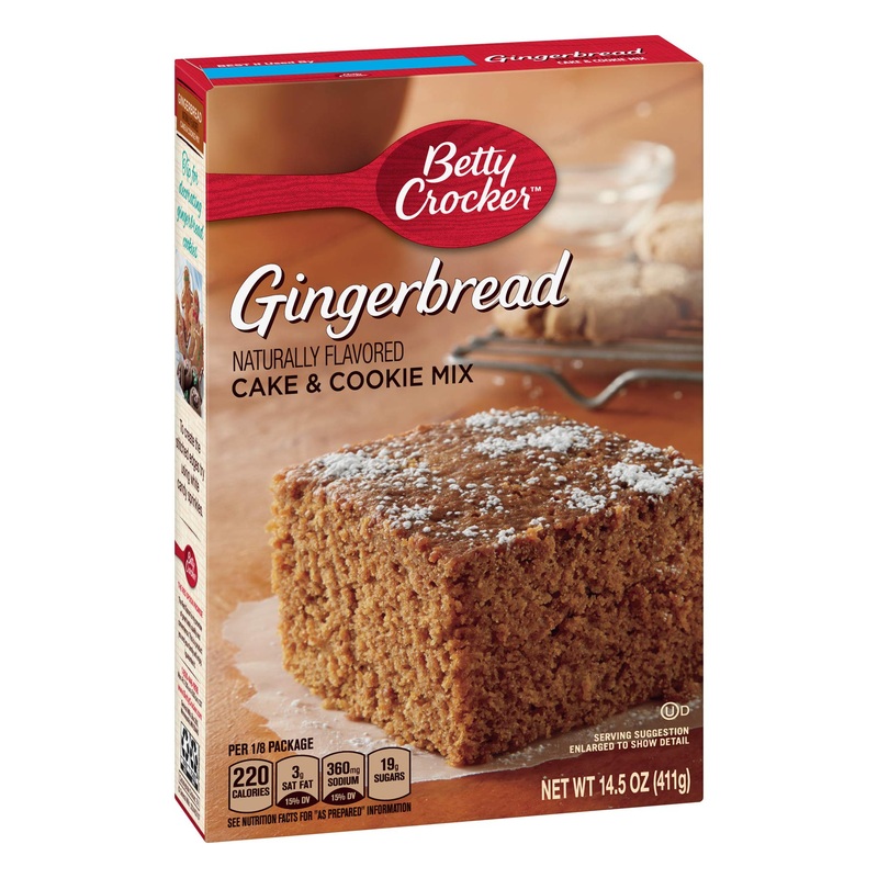 Betty Crocker Gingerbread Cake & Cookie Mix 14.5Oz Box (Pack Of 6)