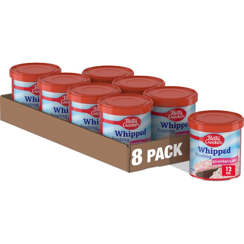 Betty Crocker Gluten Free Whipped Strawberry Mist Frosting, 12 Oz. (Pack Of 8)