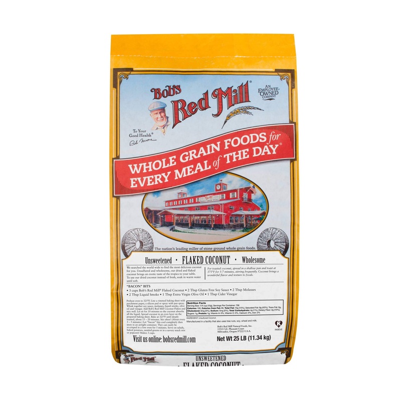 Bob’S Red Mill Flaked Unsweetened Coconut, 25 Pound